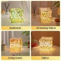 Diy Tulips Cube Mirror Lamp Tulip Night Light Decorative Tulip Nights Lamp