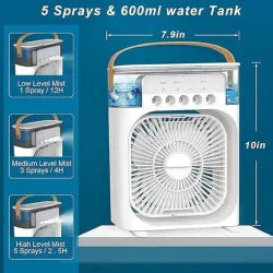 Portable Humidifier Air Cooler Mist Fan Mini Cooler Mini Mist Spray Air Cooler Rechargeable Cooler